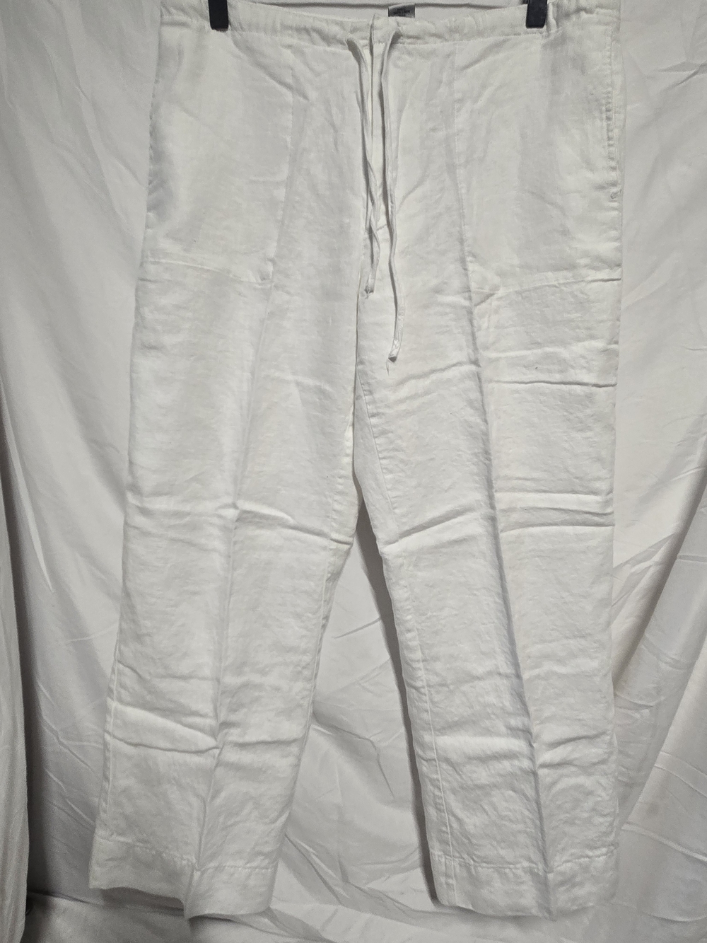 Y2K GAP Linen Womans White  Size 8 Pants Lined